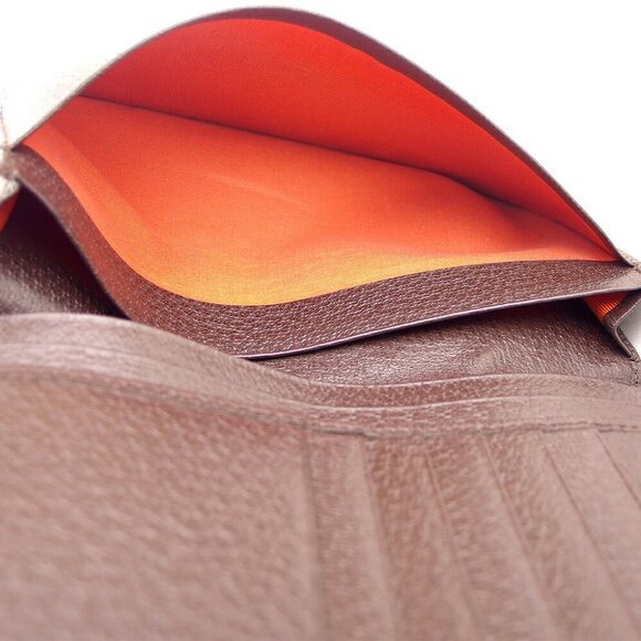 BVLGARI Long Book Logo Mania Cambus ?~ Leather Authentic USED - Picture 4 of 8